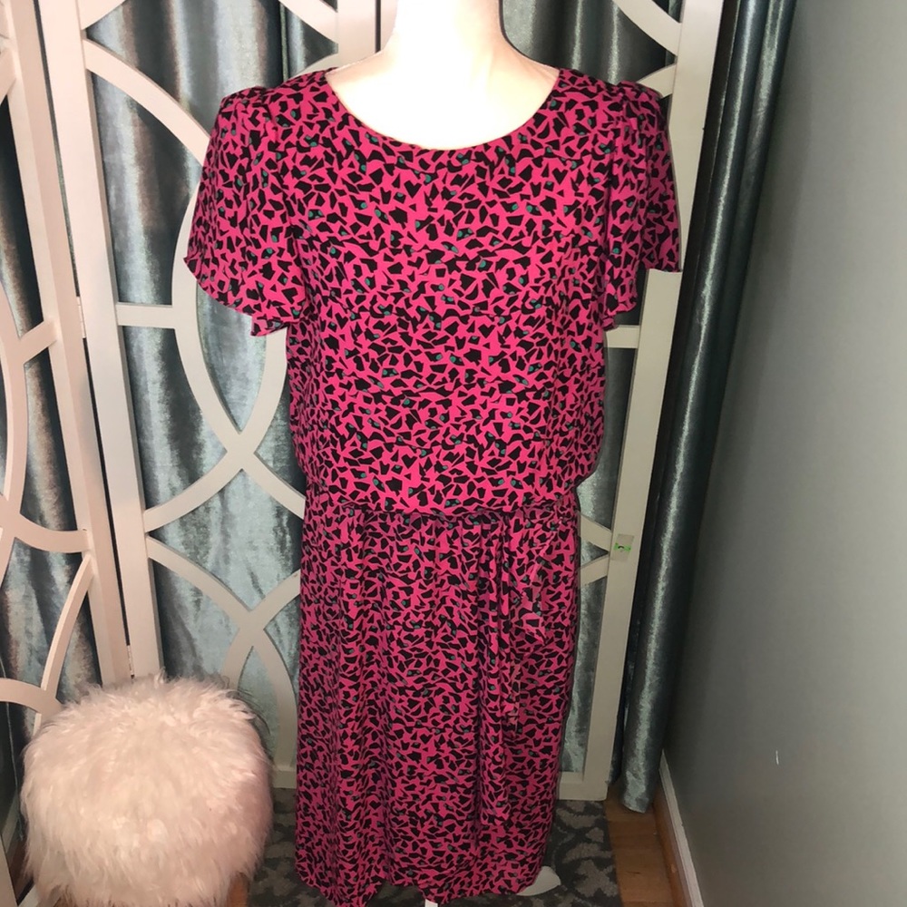 Vintage 80s Bold Print Dress
